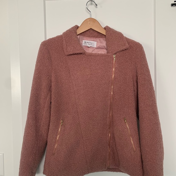 Blush pink teddy jacket - Picture 4 of 4